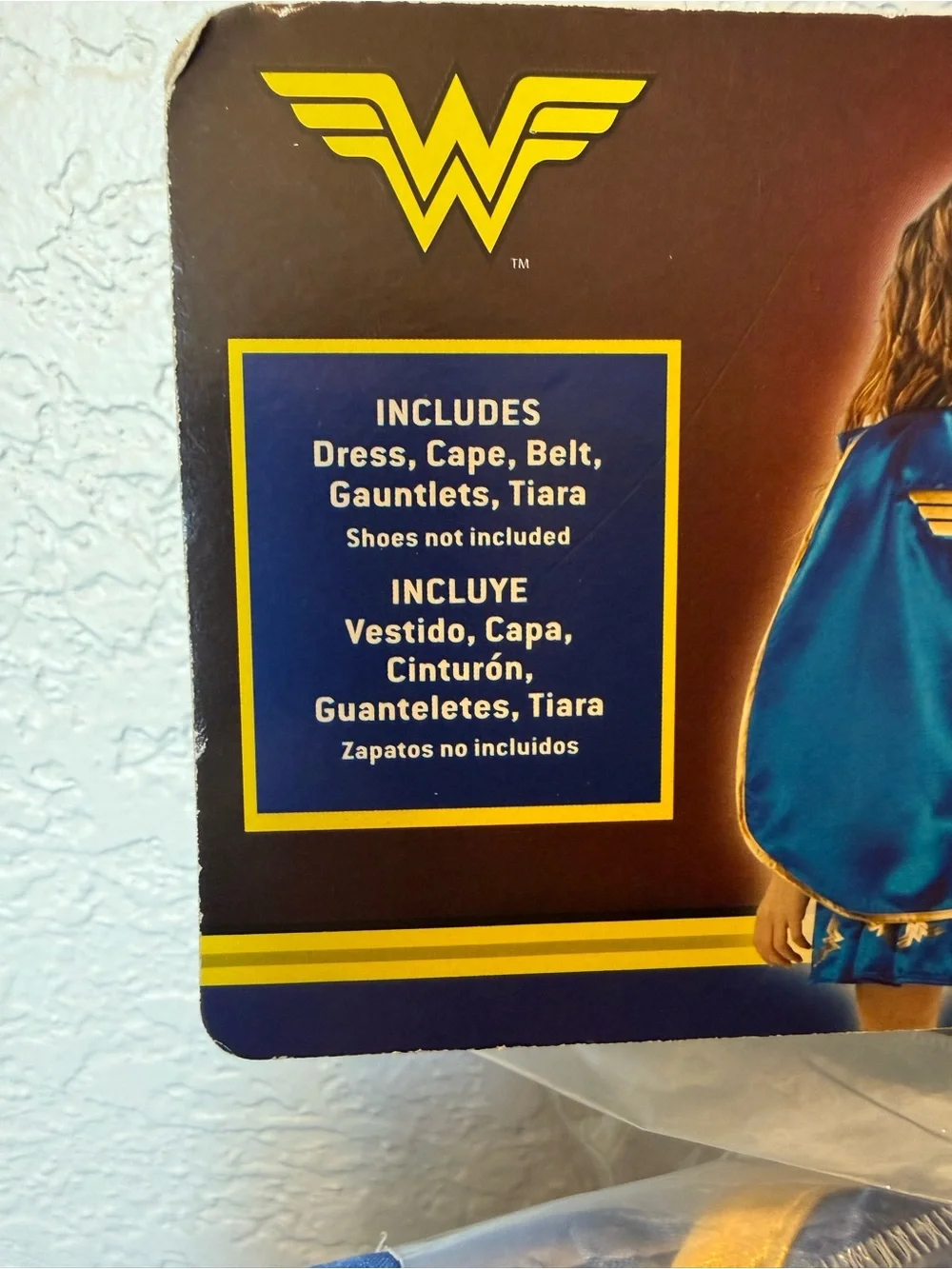 Rubie's DC Comics Wonder Woman Kids Costume - Red, Blue & Gold Princess Warrior